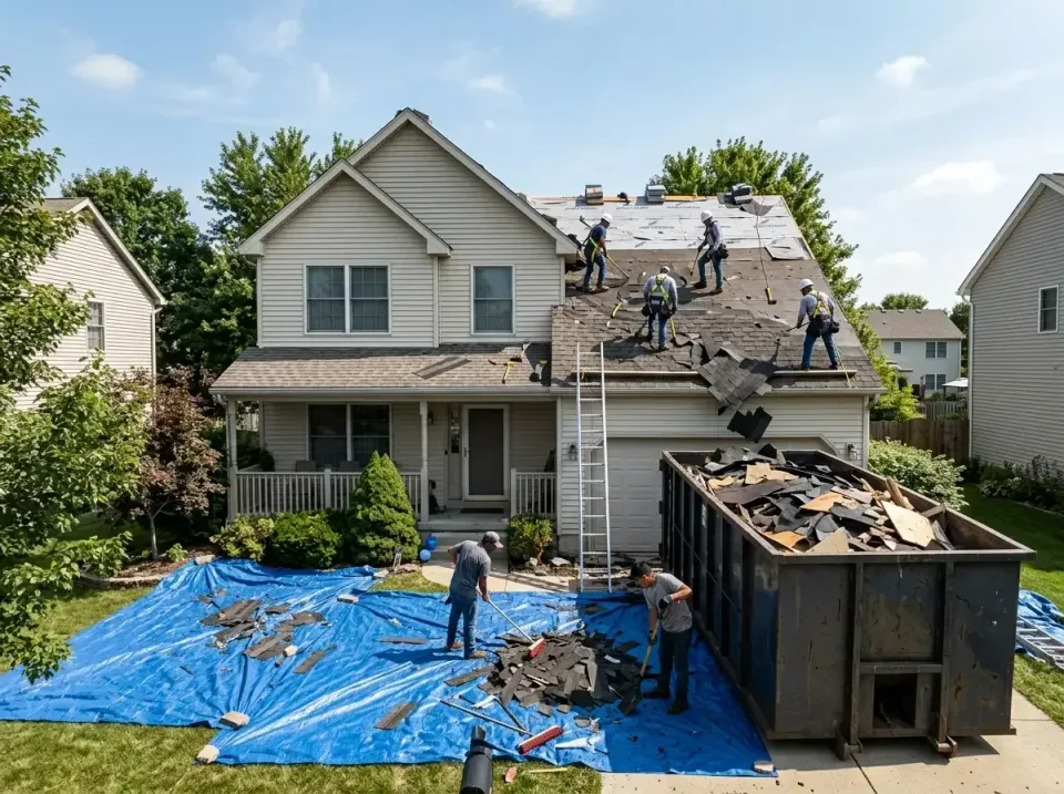 roof-replacement-debris-remova-004 — frequently asked questions, Cheapest Dumpster Rentals in Russellville, AL